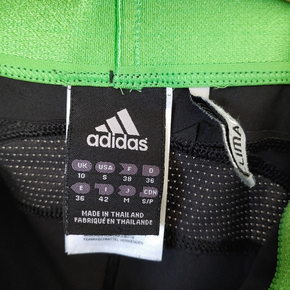 Adidas Yoga Pants Athletic Pants Size Small Black Green Climacool Flare Legging - Picture 13 of 14